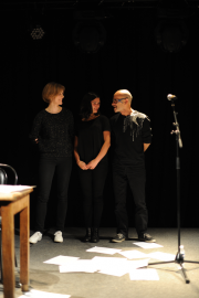 Emmanuelle Richard, Julia Kerninon et le musicien Hervé Gudin